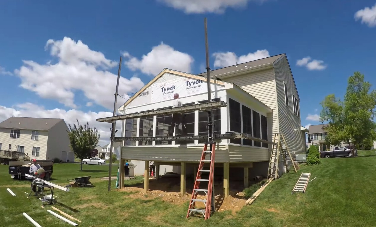 Professional sunroom construction process in Georgetown, TX